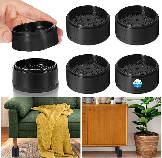 Bed Risers 1 inch, 2 inch, 3 inch, 4 inch Heavy Duty, Adjustable Furniture Riser