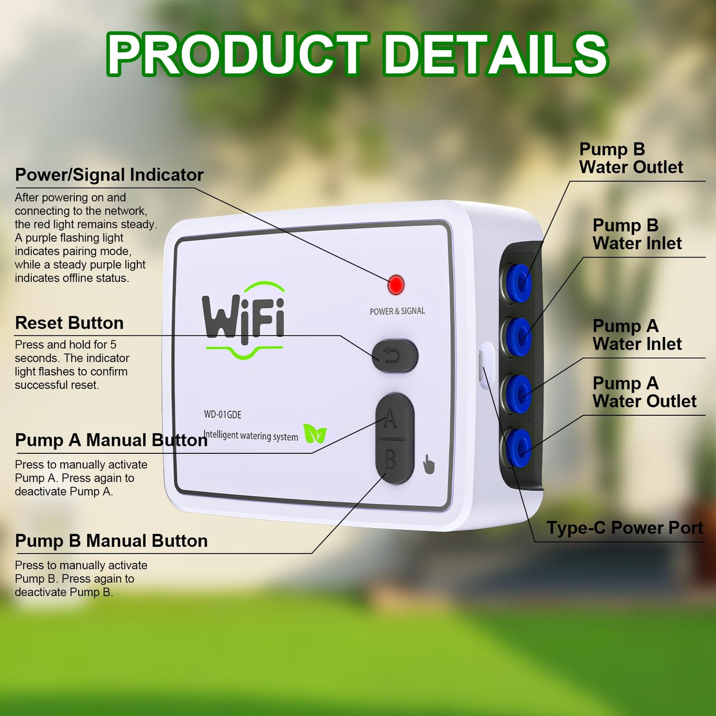 Smart WiFi Drip Irrigation System,Dual Channel Automatic Watering Kit for 20 Potted Plants,Compatible with Alexa/Google Home,Timer with App Control,20 Adjustable Emitters & 15M Hose for Indoor Garden