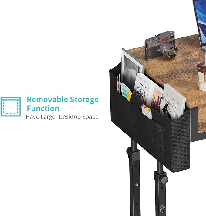 Small Portable Standing Rolling Desk