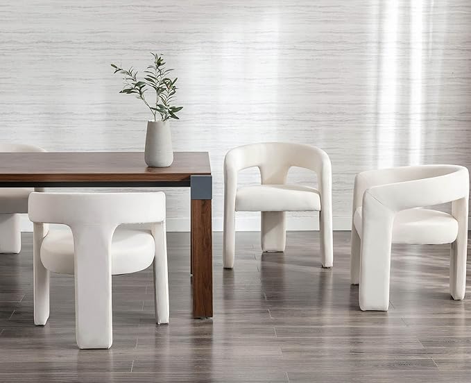 VESCASA Velvet Barrel Dining Chair