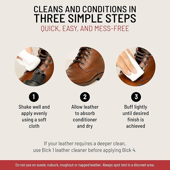 Bickmore Bick 4 Leather Conditioner and Leather Cleaner 2 oz