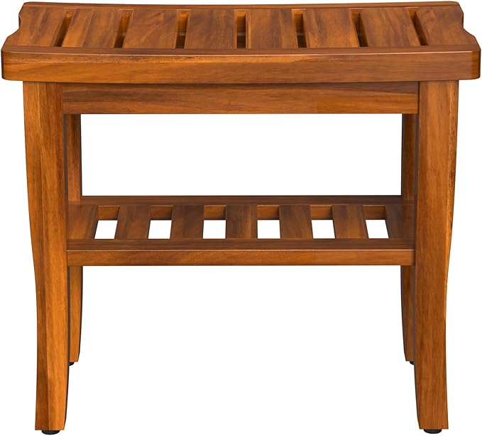 Teak Wood Shower Bench Stool