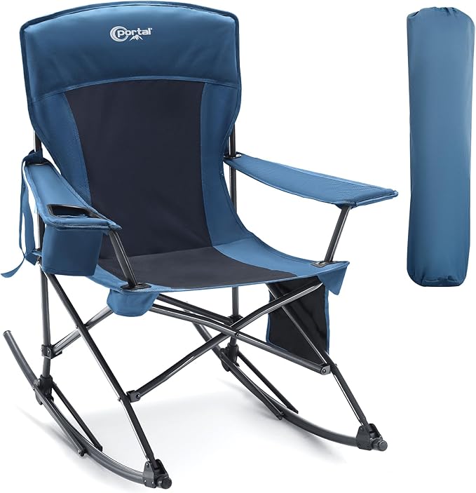 Portal Outdoor Rocking Chair Camping Folding Portable Rocker