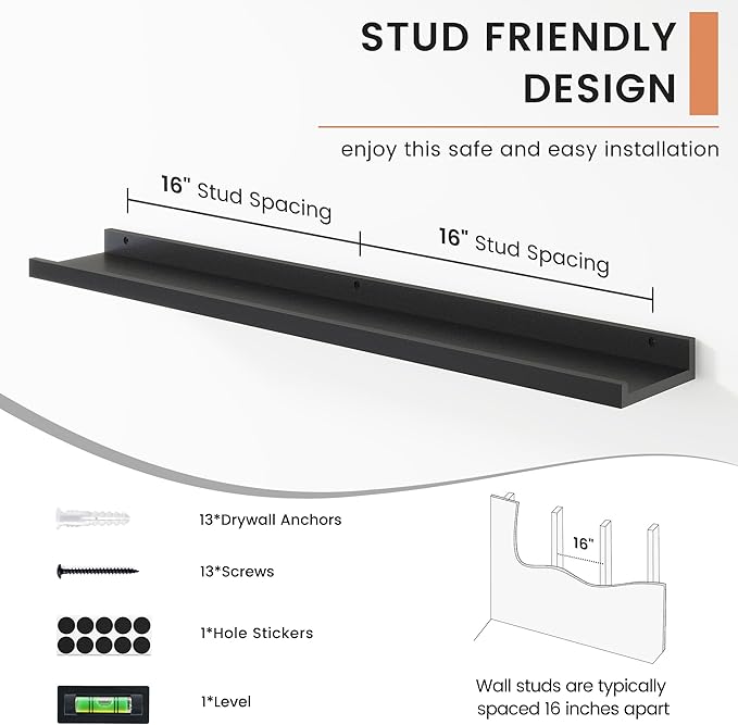 FLYJOE Floating Picture Ledge Shelves