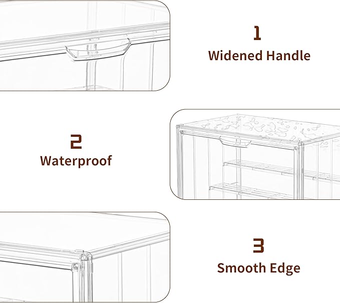 Display Case for Collectibles 4 Layer Updated Adjustable Acrylic Display Case