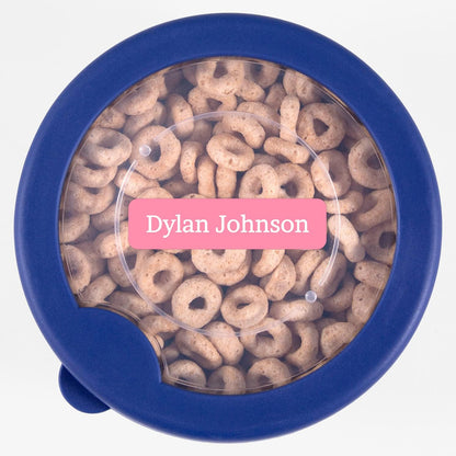 Name Bubbles - Custom Small Rectangle Name Labels for Kids (64 Labels) - Personalized Waterproof Name Stickers for Daycare, Lunch Boxes, Water Bottles, Shoes, School Supplies, & Camp (One Color)