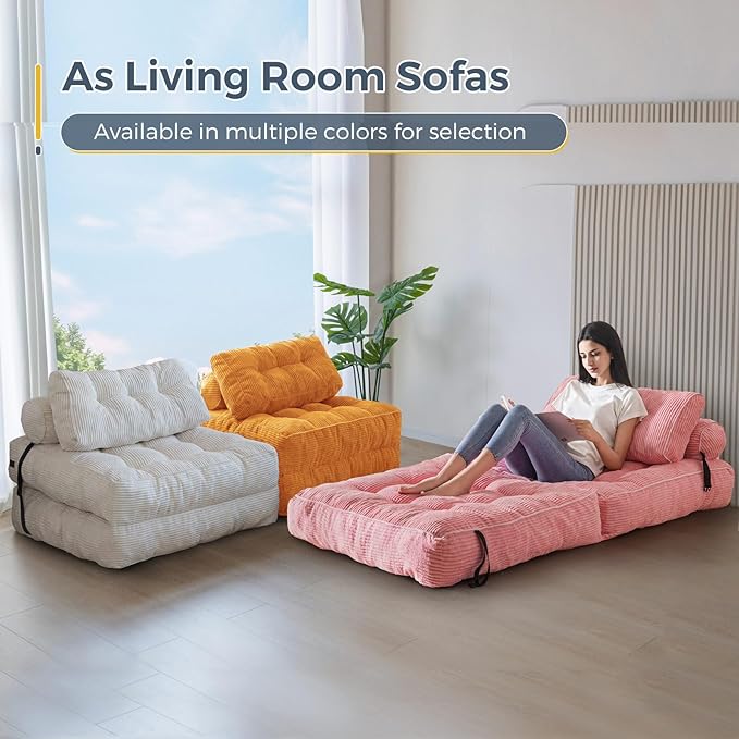 MAXYOYO Folding Sofa Bed, Convertible Sleeper Chair