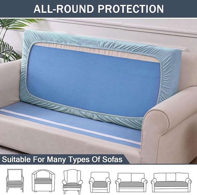 Stretch Cushion Cover, Soft Velvet Plush Cushion Slipcovers Loveseat Sofa