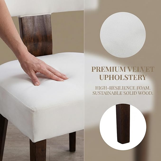 VESCASA Upholstered Farmhouse Dining Chairs