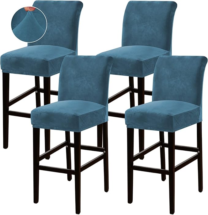 Turquoize Bar Stool Covers 4 Pack Bar Stool Covers
