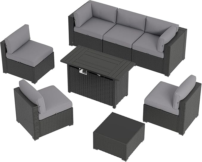 Aoxun 8 Piece Patio Furniture Set