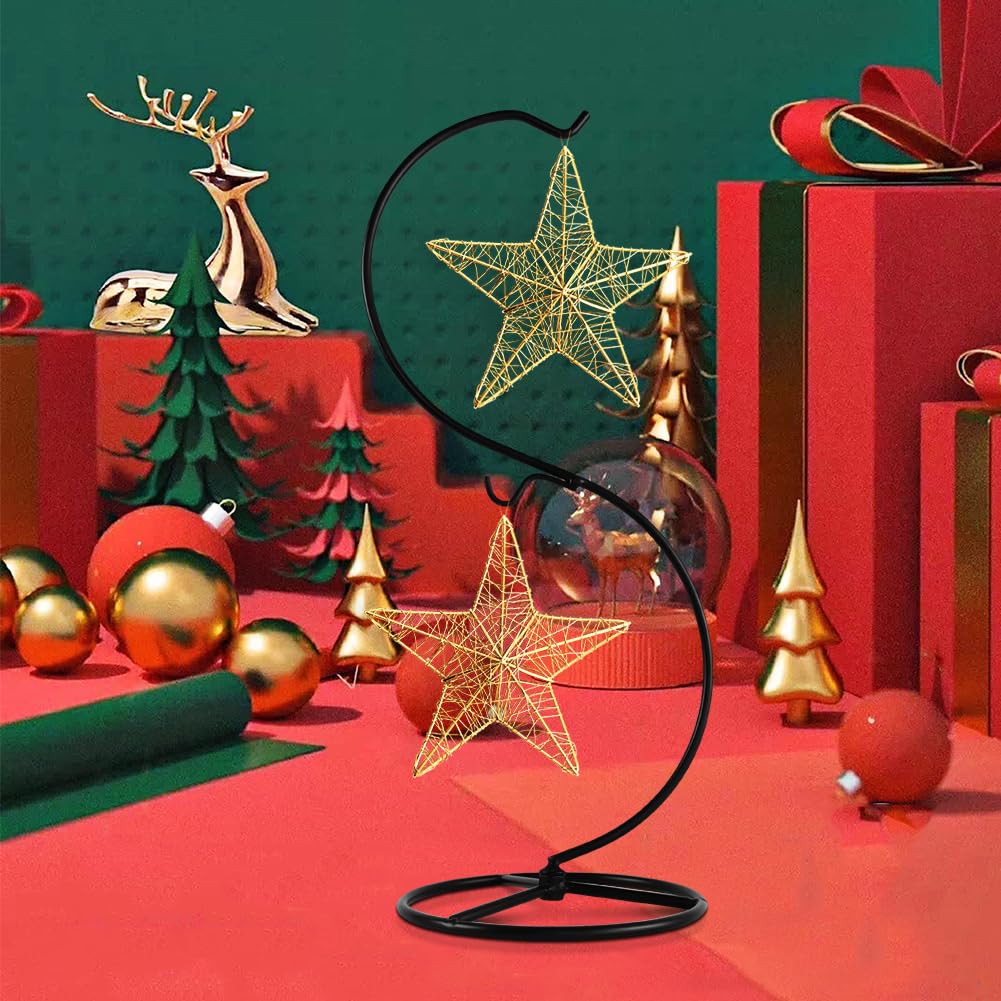 CXLE 2pcs Ornament Display Stand, Ornament Hanger Stand for Hanging Glass Globe Air Plant Terrarium, Witch Ball, Christmas Decor and Home Wedding Decoration