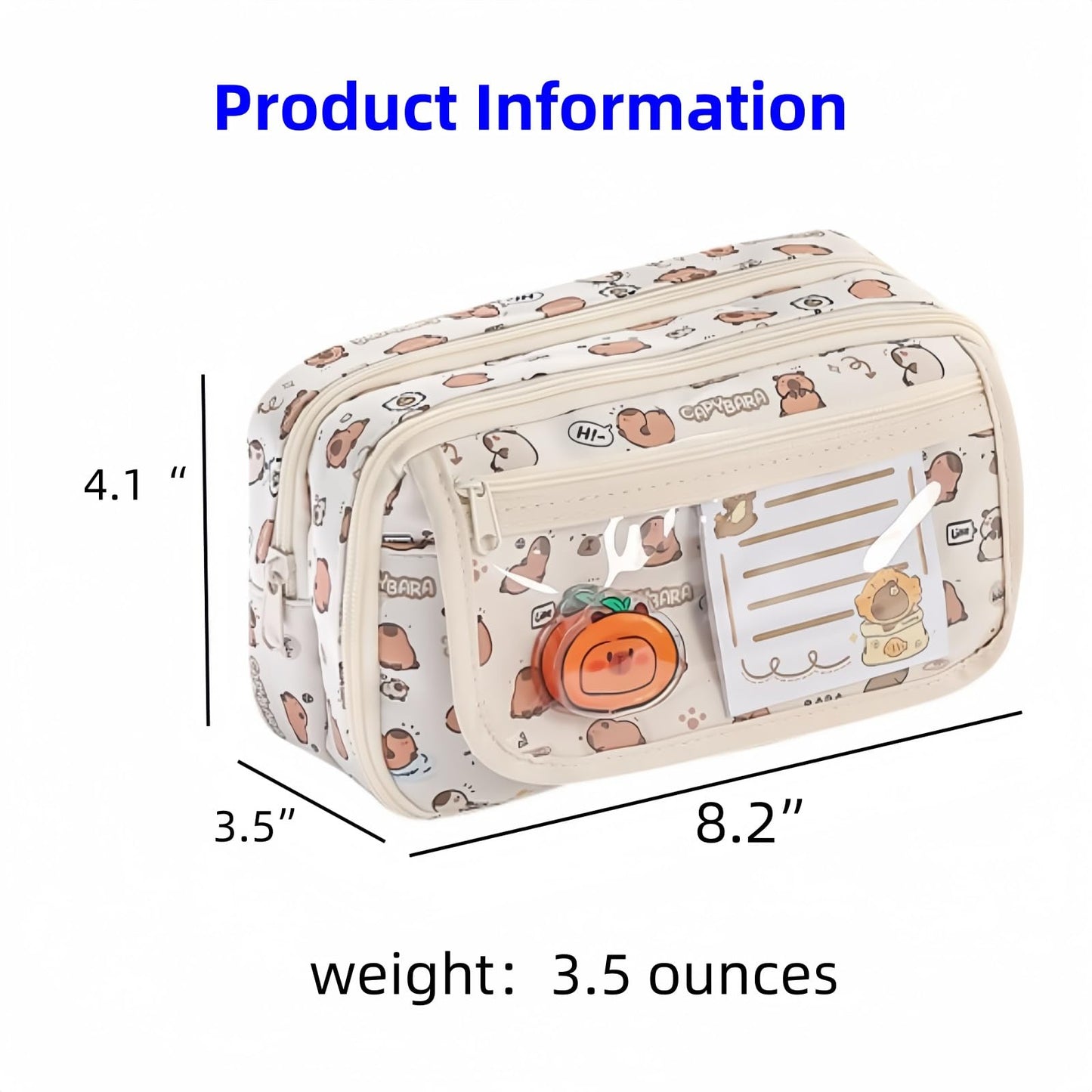 VTYFRY Cute Kawaii Pencil Case Pouch Cartoon Pen Box Holder Organizer for Office Workspace Supplies Desk Accessories Travel Essentials Aesthetic Trendy Cool Stuff Gift Large Capacity (Black Cat)