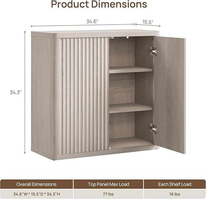 SICOTAS Buffet Cabinet with Storage 103.8" Sideboard Accent Modern Credenza
