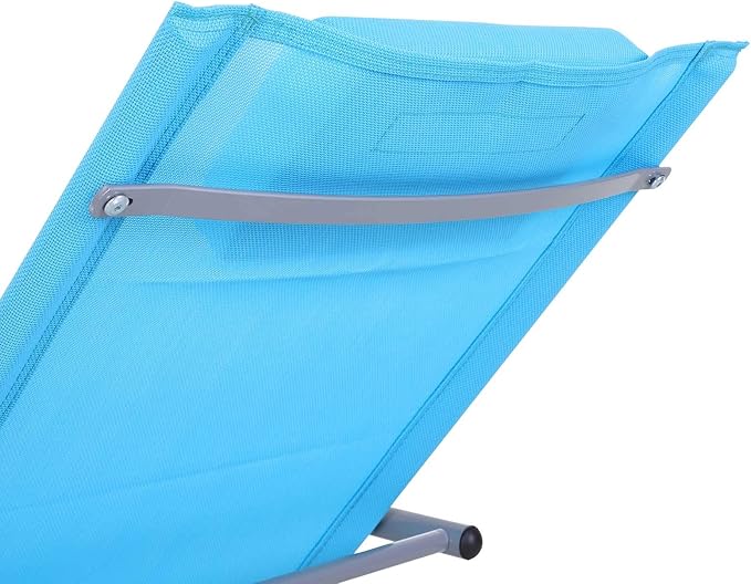 Outsunny Zero Gravity Rocking Chair Outdoor Chaise Lounge Chair Recliner Rocker
