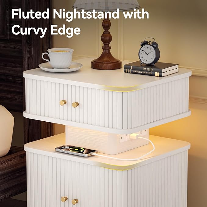 Night Stand, LED Nightstand, Modern Nightstand