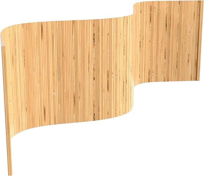 2 ft. Tall Reversible Bamboo Wave Screen