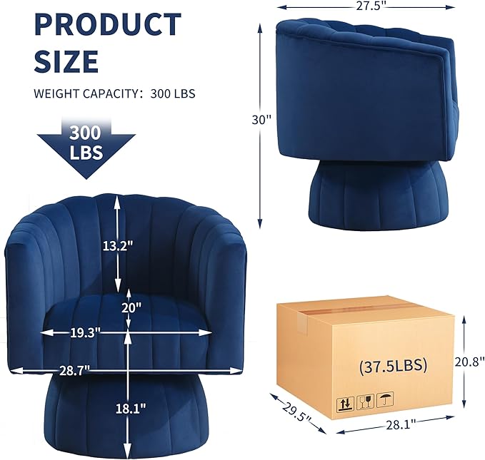 Swivel Accent Barrel Chair