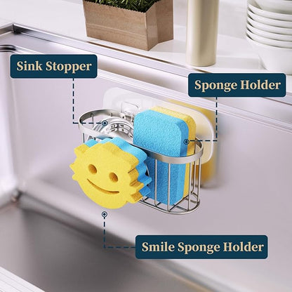 Consumest Sponge Holder Smiley Face