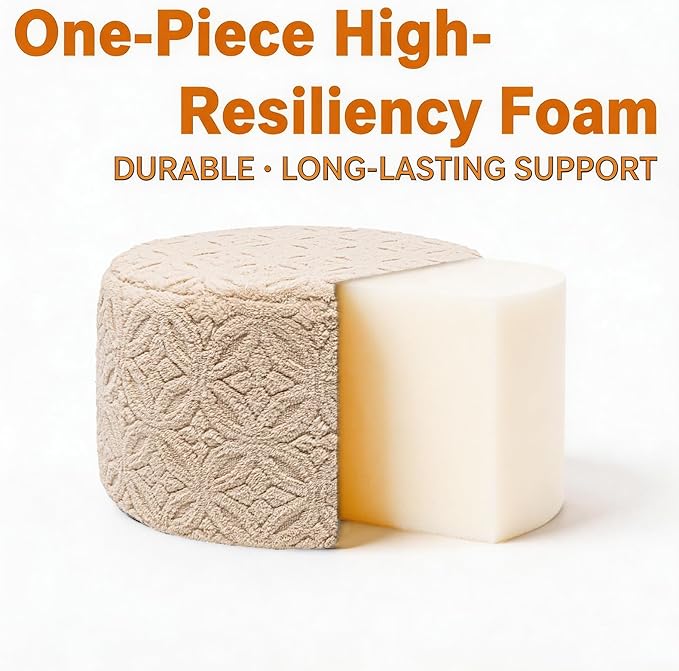 Plush Multi-Functional Ottoman Pouf – Ergonomic Ottoman Foot Rest