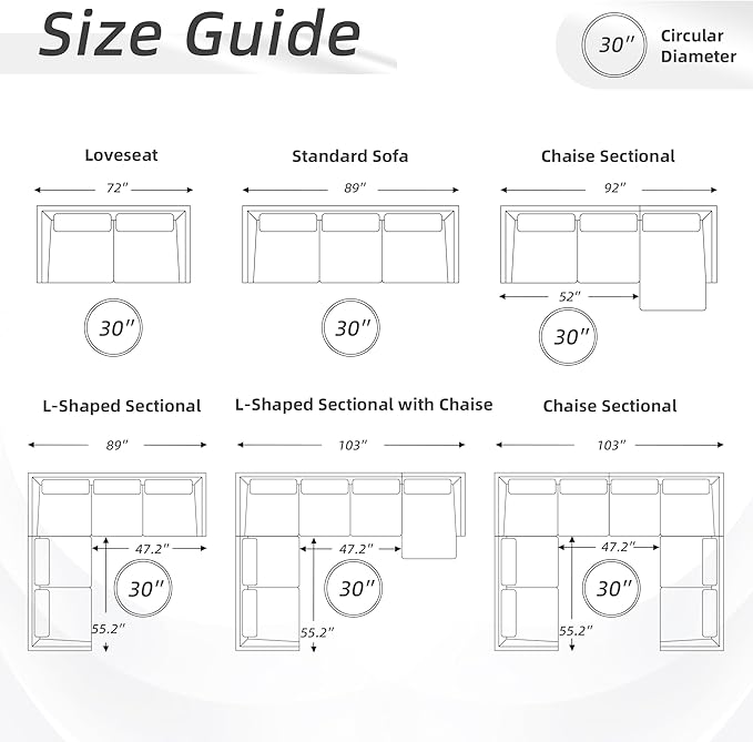 30-Inch Round Storage Ottoman, Modern Ottoman Coffee Table