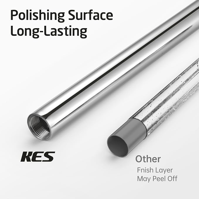 KES Toilet Paper Holder Free Standing 26" H (Taller Version), Toilet Paper Holder Stand with Weighted Base for Bathroom, Rustproof 18/8 Stainless Steel Polished Finish, BPH283S66