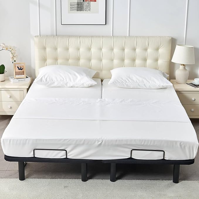 Kingnex Half Split Top King Sheets Set