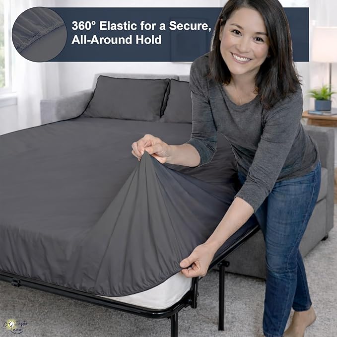 Cottington Lane Sleeper Sofa Sheets Full Size, 4 Piece Premium Quality 100%