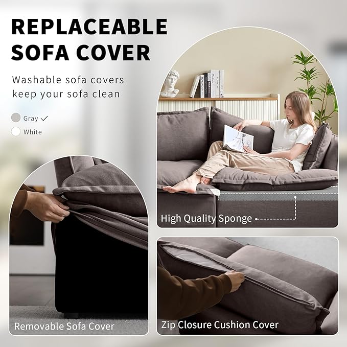 Cloud Sectional Couches, Down Filled Sofa