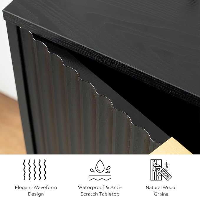 EYYTHUNG Fluted Storage Cabinet