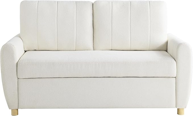 Serta Galway 66.5" Convertible Sleeper Loveseat, Full Size, Dreamcoil Comfort