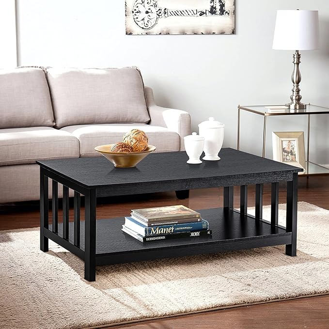 ChooChoo Mission Coffee Table, 40 Black