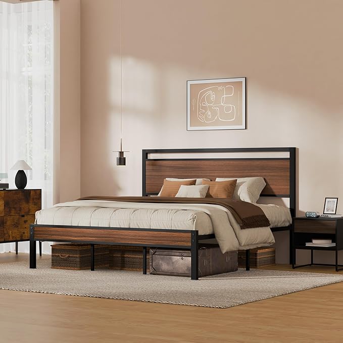 Z-hom King Metal Bed Frame