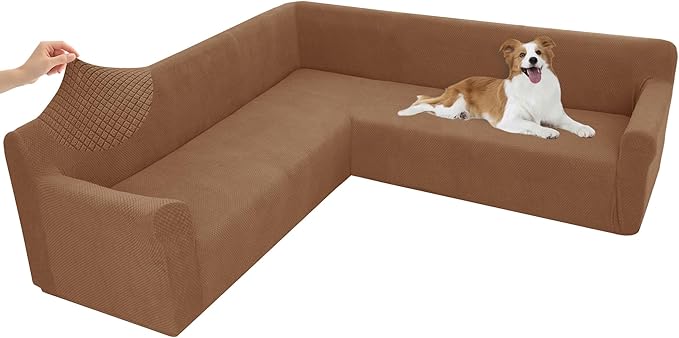 Arfntevss Stretch Sectional Couch Covers L Shaped Corner Sectional Sofa Cover