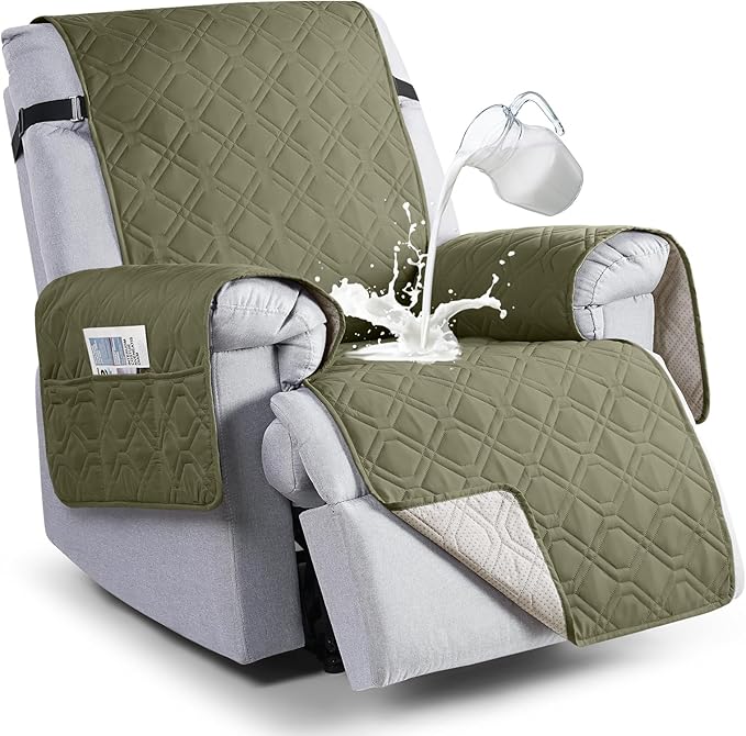 VANSOFY 100% Waterproof Recliner Chair Covers, Recliner Cover Non-Slip Dog