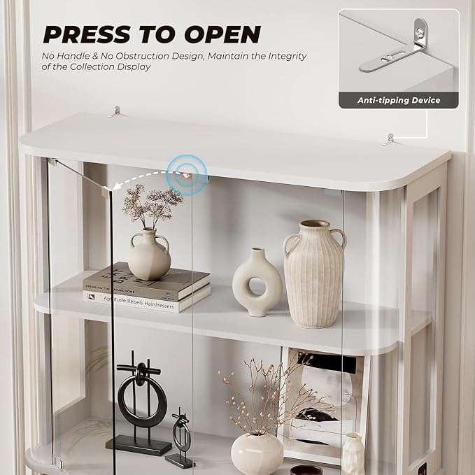 BROTTAR Large Rounded Display Cabinet