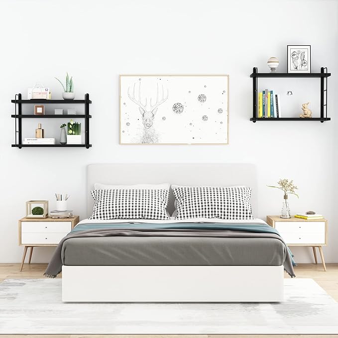 MXCSE Wall Shelves, Wall Mounted Bookshelves, DIY Floating Shelves
