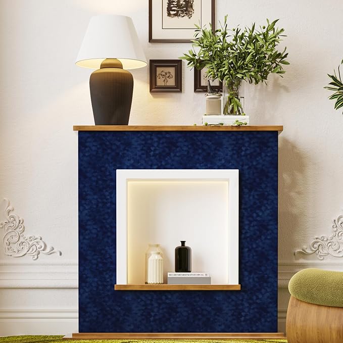 Navy Blue Curshed Velvet Wallpaper Self Adhesive Felt Fabric