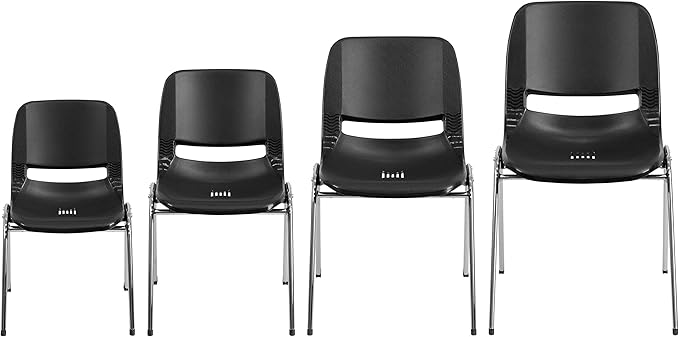 Flash Furniture HERCULES Series 440 lb. Capacity Kid's Black Ergonomic Shell