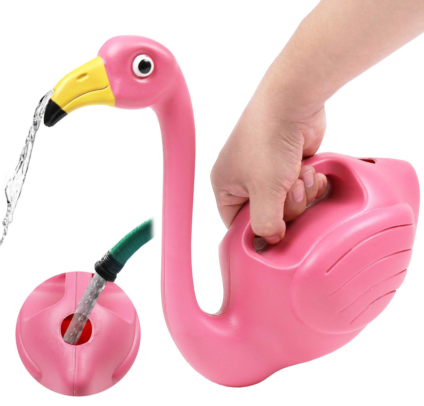 Galashield Plant Watering Can Indoor Outdoor Pink Flamingo 0.4 Gallons