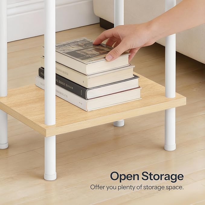 HOOBRO End Tables Set of 2, Small Side Table, Nightstand