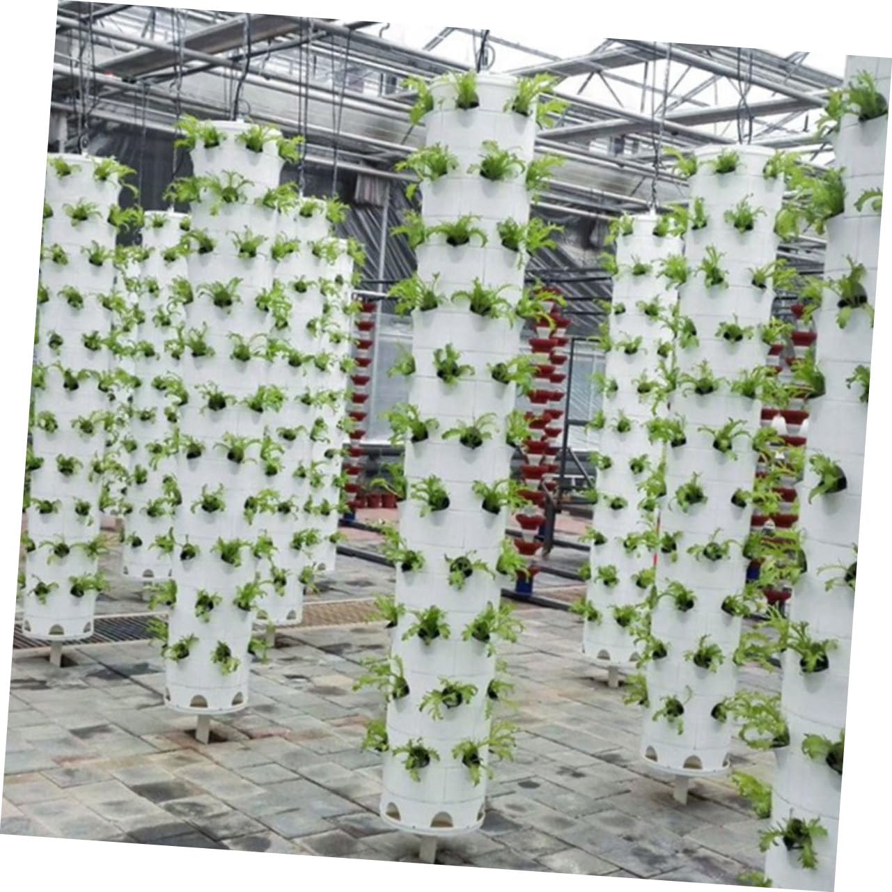 FONDOTIN Hydroponic Planting Cups 2.83 X 1.49 Inch Reusable Plastic Garden Containers with for Vertical Hydroponics Tower Indoor Balcony Soilless Vegetable Cultivation
