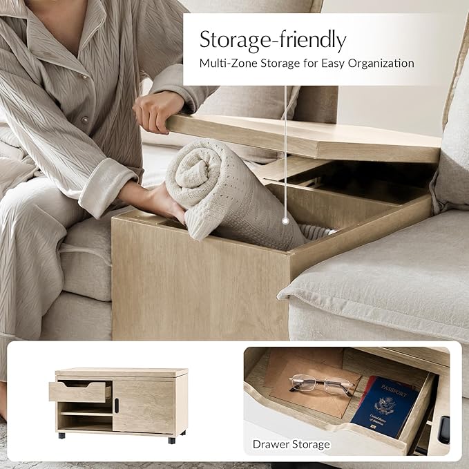 HULALA HOME Sofa Side Table
