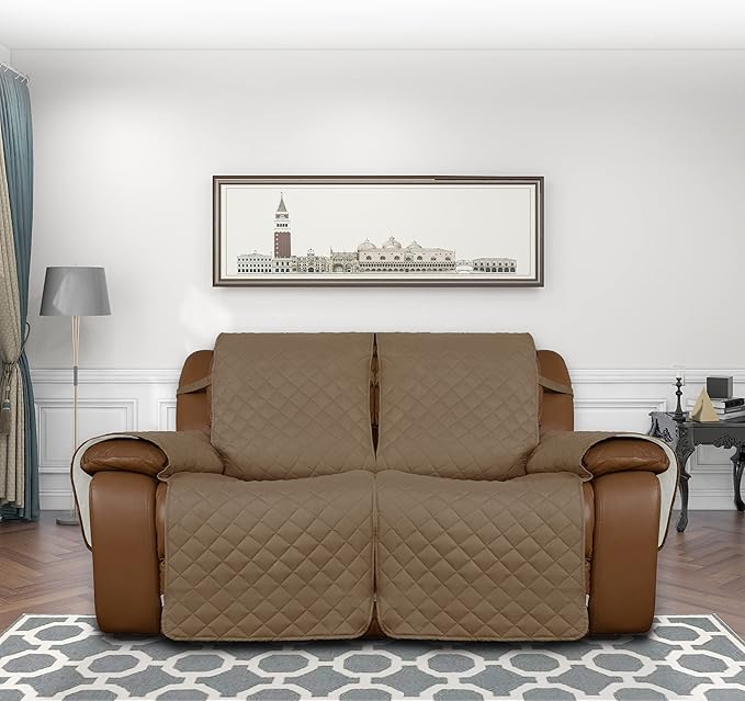 Easy-Going Oversized Loveseat Recliner Cover, Reversible Couch Cover