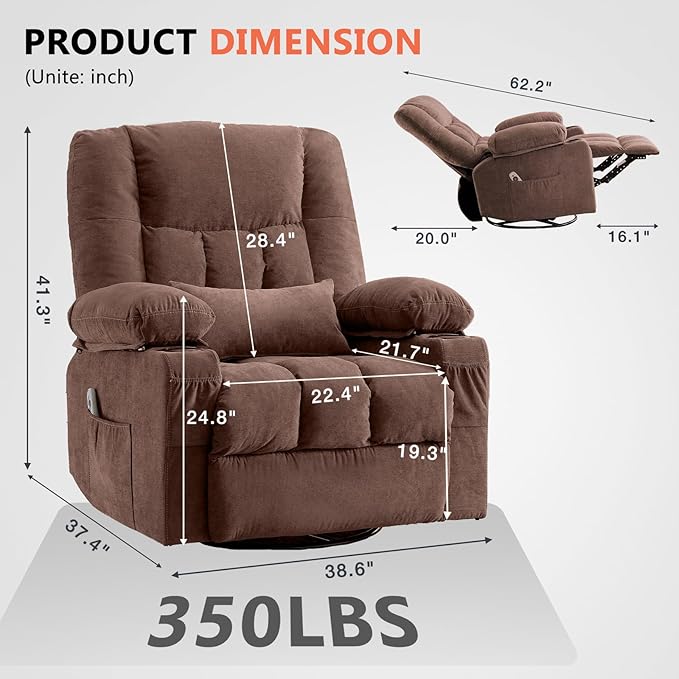 Swivel Rocker Recliner Chair