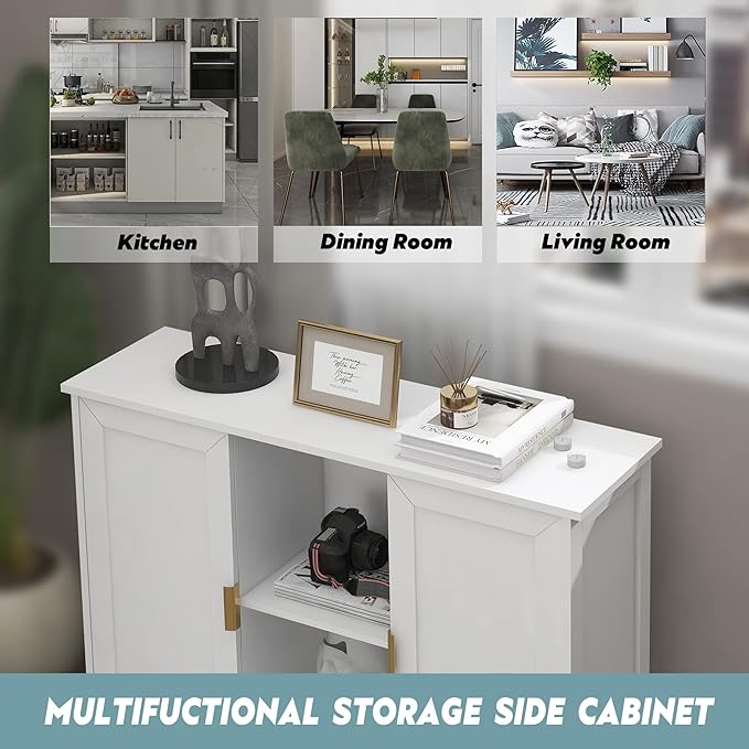 TaoHFE White Buffet Cabinet