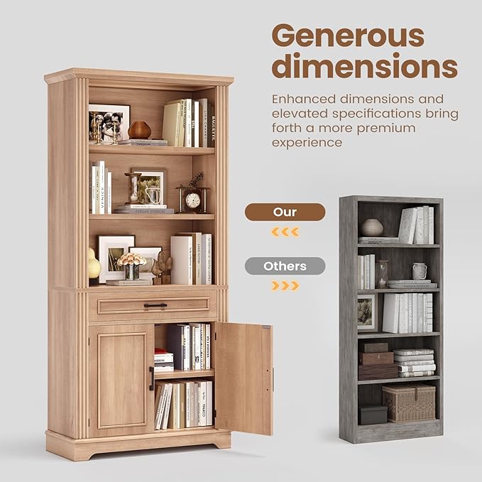 SEDETA Farmhouse Bookshelves and Bookcases