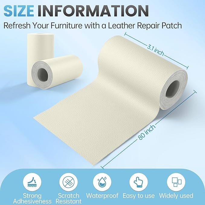 Leather Repair Patch Tape Kit, Vinyl Kit