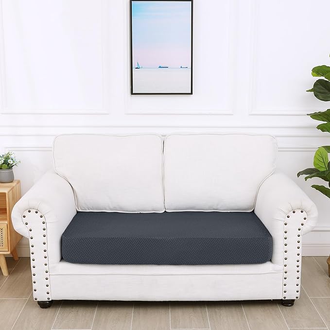 Smiry Waterproof Couch Cushion Covers, Stretch Jacquard Sectional Couch Covers