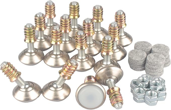 HUAYY Furniture Levelers Swivel Feet, Angle Height Adjustable, Heavy Duty